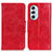 Leather Case Stands Flip Cover Holder M02L for Motorola Moto Edge 30 Pro 5G Red