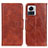 Leather Case Stands Flip Cover Holder M02L for Motorola Moto Edge X30 Pro 5G Brown