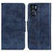 Leather Case Stands Flip Cover Holder M02L for Motorola Moto G 5G (2022) Blue