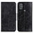 Leather Case Stands Flip Cover Holder M02L for Motorola Moto G Power (2022) Black