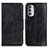 Leather Case Stands Flip Cover Holder M02L for Motorola Moto G Stylus (2022) 4G Black