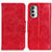 Leather Case Stands Flip Cover Holder M02L for Motorola Moto G Stylus (2022) 4G Red