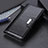 Leather Case Stands Flip Cover Holder M02L for Motorola Moto G30 Black