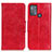 Leather Case Stands Flip Cover Holder M02L for Motorola Moto G50 Red