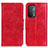 Leather Case Stands Flip Cover Holder M02L for OnePlus Nord N200 5G Red