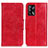 Leather Case Stands Flip Cover Holder M02L for Oppo A95 4G Red