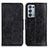 Leather Case Stands Flip Cover Holder M02L for Oppo Reno6 Pro 5G Black