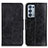 Leather Case Stands Flip Cover Holder M02L for Oppo Reno6 Pro+ Plus 5G Black