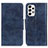 Leather Case Stands Flip Cover Holder M02L for Samsung Galaxy A23 5G Blue