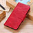 Leather Case Stands Flip Cover Holder M02L for Samsung Galaxy A72 5G Red