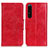 Leather Case Stands Flip Cover Holder M02L for Sony Xperia 1 IV Red