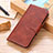 Leather Case Stands Flip Cover Holder M02L for Sony Xperia Ace II Brown
