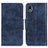 Leather Case Stands Flip Cover Holder M02L for Sony Xperia Ace III Blue