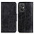 Leather Case Stands Flip Cover Holder M02L for Xiaomi Redmi 11 Prime 4G Black