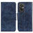 Leather Case Stands Flip Cover Holder M02L for Xiaomi Redmi 11 Prime 4G Blue