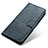 Leather Case Stands Flip Cover Holder M03L for Motorola Moto Edge 30 Pro 5G Blue