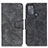 Leather Case Stands Flip Cover Holder M03L for Motorola Moto G50 Black