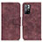 Leather Case Stands Flip Cover Holder M03L for Xiaomi Redmi Note 11S 5G Purple