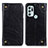 Leather Case Stands Flip Cover Holder M04L for Motorola Moto G60s Black
