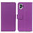 Leather Case Stands Flip Cover Holder M04L for Nothing Phone 1 Purple