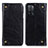 Leather Case Stands Flip Cover Holder M04L for Oppo A53s 5G Black