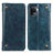 Leather Case Stands Flip Cover Holder M04L for Oppo A94 4G Blue