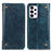 Leather Case Stands Flip Cover Holder M04L for Samsung Galaxy A33 5G Blue