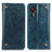 Leather Case Stands Flip Cover Holder M04L for Samsung Galaxy XCover 5 SM-G525F Blue