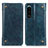 Leather Case Stands Flip Cover Holder M04L for Sony Xperia 5 III Blue