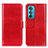 Leather Case Stands Flip Cover Holder M05L for Motorola Moto Edge 30 5G Red