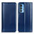 Leather Case Stands Flip Cover Holder M05L for Motorola Moto Edge S Pro 5G Blue