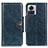 Leather Case Stands Flip Cover Holder M05L for Motorola Moto Edge X30 Pro 5G Blue