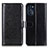 Leather Case Stands Flip Cover Holder M05L for Motorola Moto G 5G (2022) Black