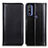 Leather Case Stands Flip Cover Holder M05L for Motorola Moto G Pure Black