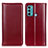 Leather Case Stands Flip Cover Holder M05L for Motorola Moto G40 Fusion Red