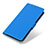 Leather Case Stands Flip Cover Holder M05L for Nothing Phone 1 Blue