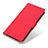 Leather Case Stands Flip Cover Holder M05L for Nothing Phone 1 Red