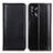 Leather Case Stands Flip Cover Holder M05L for Oppo A95 4G Black