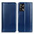 Leather Case Stands Flip Cover Holder M05L for Oppo A95 4G Blue