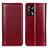 Leather Case Stands Flip Cover Holder M05L for Oppo A95 4G Red