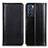 Leather Case Stands Flip Cover Holder M05L for Oppo Reno6 5G Black