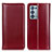 Leather Case Stands Flip Cover Holder M05L for Oppo Reno6 Pro 5G Red