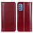 Leather Case Stands Flip Cover Holder M05L for Samsung Galaxy M52 5G Red