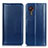 Leather Case Stands Flip Cover Holder M05L for Samsung Galaxy XCover 5 SM-G525F Blue