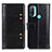 Leather Case Stands Flip Cover Holder M06L for Motorola Moto E20 Black