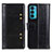 Leather Case Stands Flip Cover Holder M06L for Motorola Moto Edge 20 5G Black