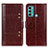 Leather Case Stands Flip Cover Holder M06L for Motorola Moto G40 Fusion Brown