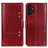 Leather Case Stands Flip Cover Holder M06L for Samsung Galaxy A04s Red