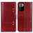 Leather Case Stands Flip Cover Holder M06L for Xiaomi Poco X3 GT 5G Red