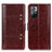 Leather Case Stands Flip Cover Holder M06L for Xiaomi Redmi Note 11S 5G Brown